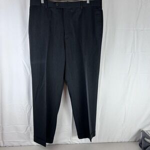 Brooks Brothers Pants Mens‎ 38x29 Charcoal Gray Madison Wool Dress Slacks Cuffed